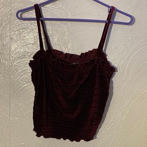 Wild fable velvet tank top